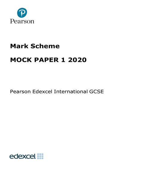 Download Edexcel C2 Mock Paper Mark Scheme 