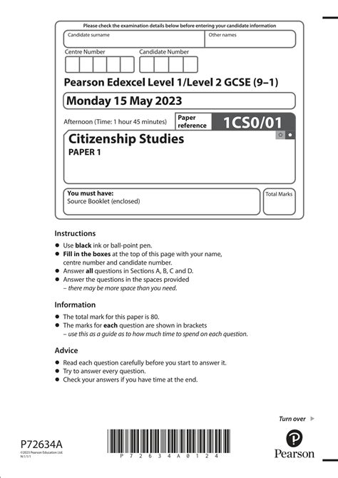 Download Edexcel Citizenship Paper 1 June 2013 