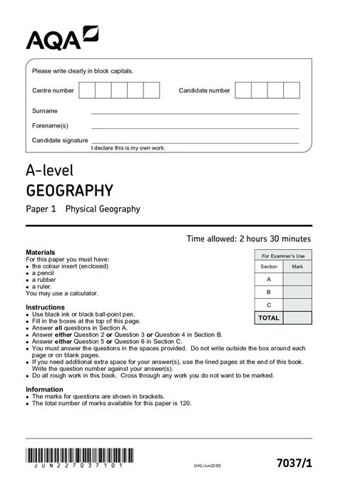 Read Edexcel Geography A Leaked Paper 2014 