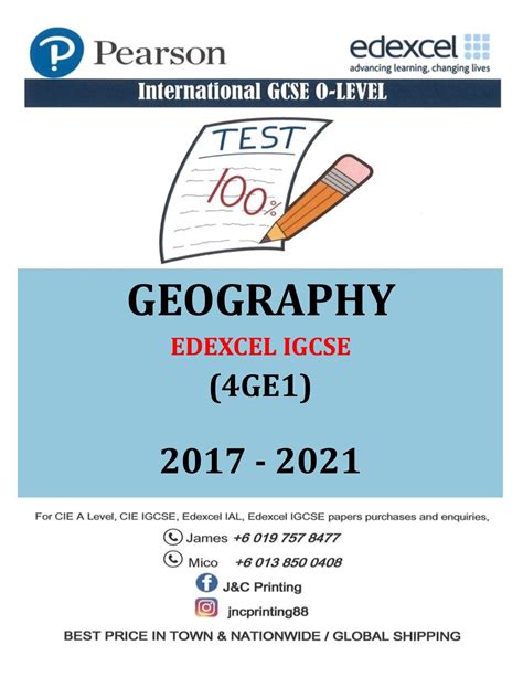 Read Edexcel Igcse Geography Past Papers 