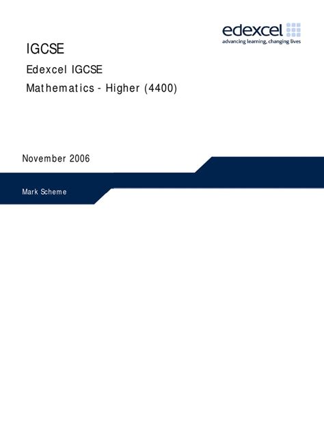 Download Edexcel Igcse Mathematics Higher 4400 Freeexampapers 