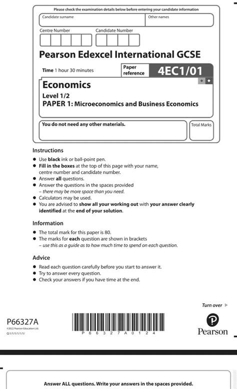 Read Online Edexcel Igcse Past Papers Economics 