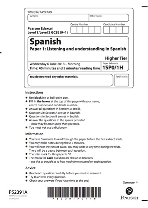 Read Online Edexcel Igcse Spanish Listening Paper 2013 