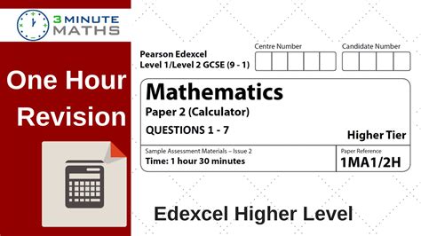 Download Edexcel Linear Maths Past Papers Higher Calculator 