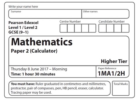 Read Online Edexcel Maths 2015 2016 Pastpaper 