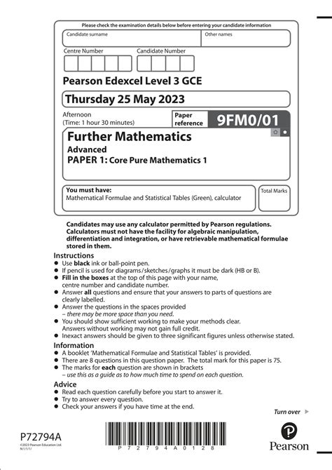 Read Online Edexcel Maths Intermediate Paper 5523 Mark Scheme 