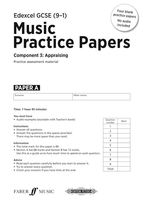 Read Online Edexcel Music Gcse Practice Papers Pack Of 4 