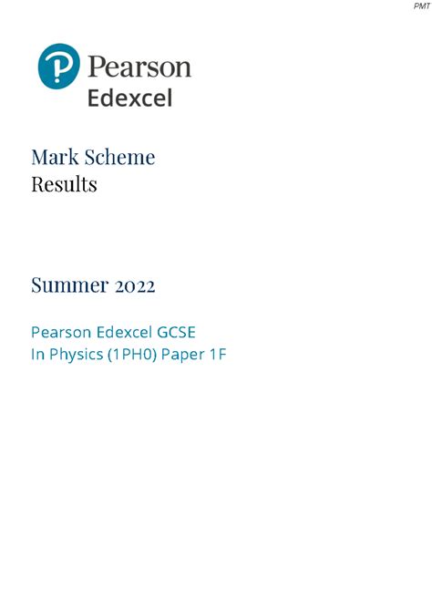 Read Edexcel Physics Past Papers And Mark Schemes 