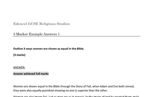 Read Online Edexcel Religious Studies Gcse Past Papers Unit 1 