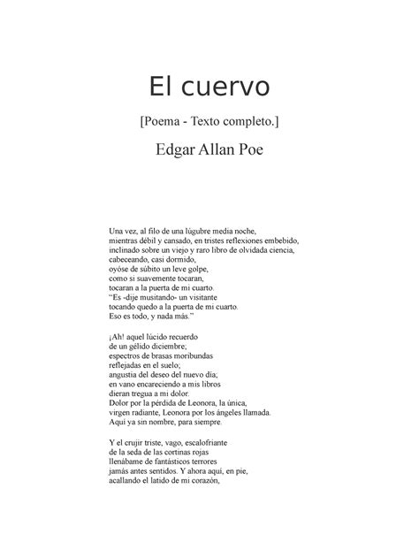 edgar allan poe poemas completos pdf
