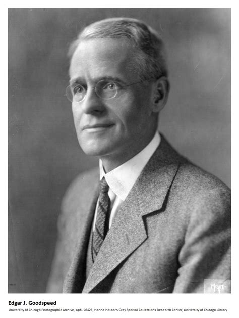 edgar j goodspeed biography