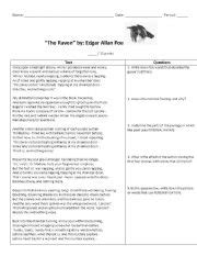 Download Edgar Allan Poe The Raven Worksheet Answers Full Download 