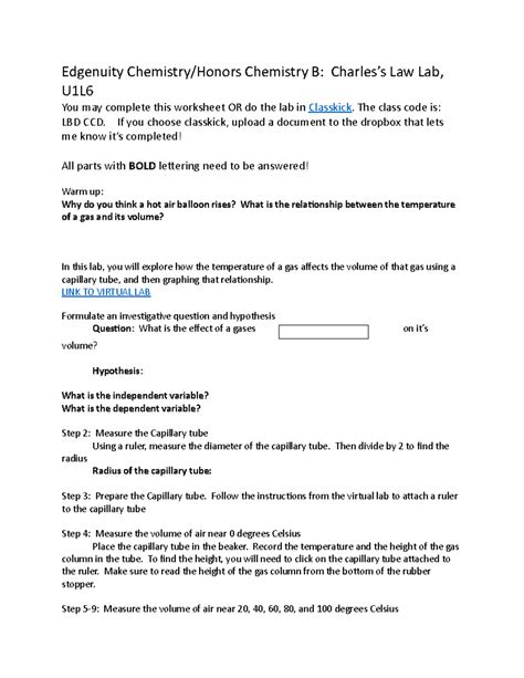 Edgenuity Chemistry