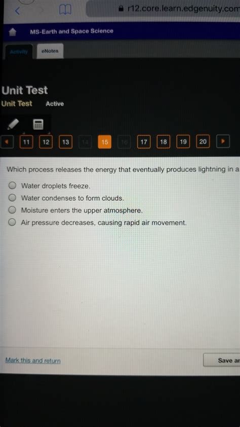 Edgenuity Unit Test Answers