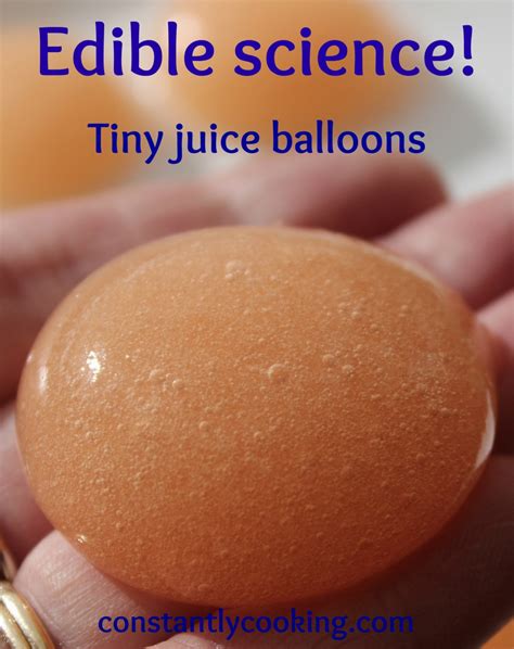 Edible Science Tiny Juice Balloons Constantly Cooking Science Juice - Science Juice