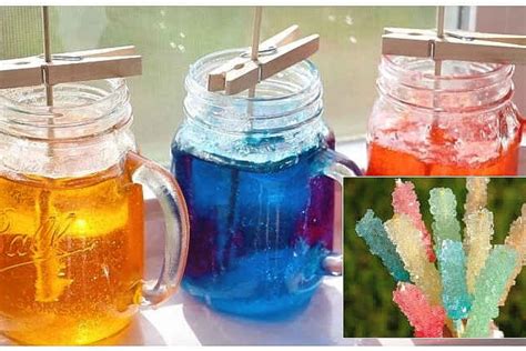 Edible Sugar Crystal Science Experiment For Kids Science Experiments Crystals - Science Experiments Crystals