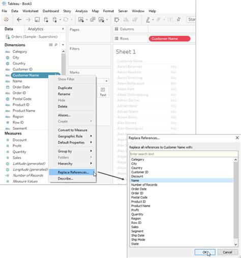 edit data in tableau