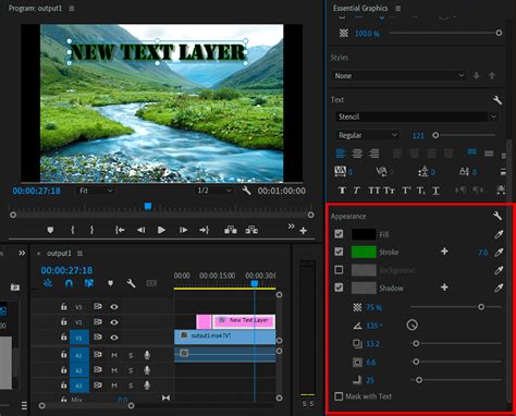 edit text premiere pro