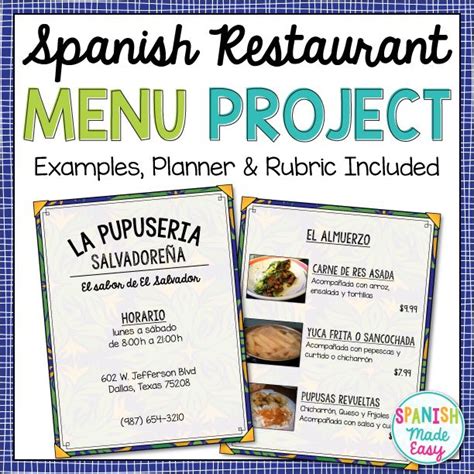 Editable Spanish Project Restaurant Review Buen Provecho Buen Provecho Worksheet Answers - Buen Provecho Worksheet Answers