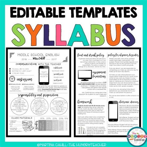 Editable Syllabus Templates Editable Meet The Teacher Templates Middle School Math Syllabus Template - Middle School Math Syllabus Template