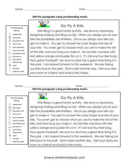 Editing Paragraphs 4th Grade   Paragraph Editing Worksheet Education Com - Editing Paragraphs 4th Grade