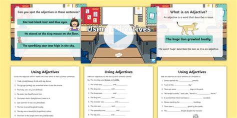 Editing Writing By Adding Adjectives Pack Australia Twinkl Adding Adjectives Worksheet - Adding Adjectives Worksheet