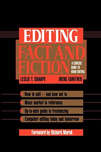Read Editing Fact And Fiction A Concise Guide To Book Editing 