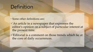 editorial definition