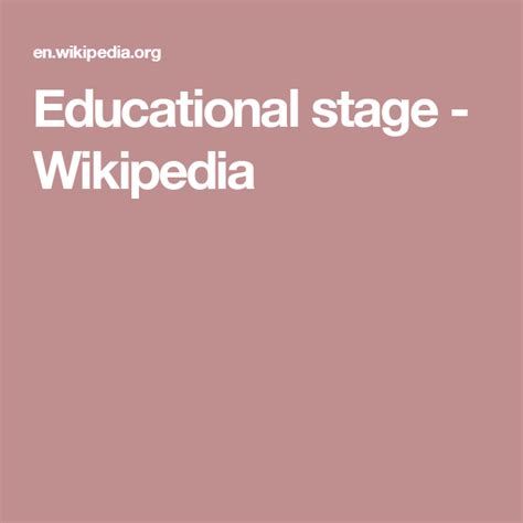 Educational Stage Wikipedia 7 Year Old School Grade - 7 Year Old School Grade