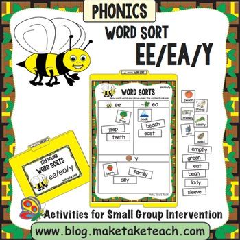 ee ea y File Folder Word Sort Make Take & Teach