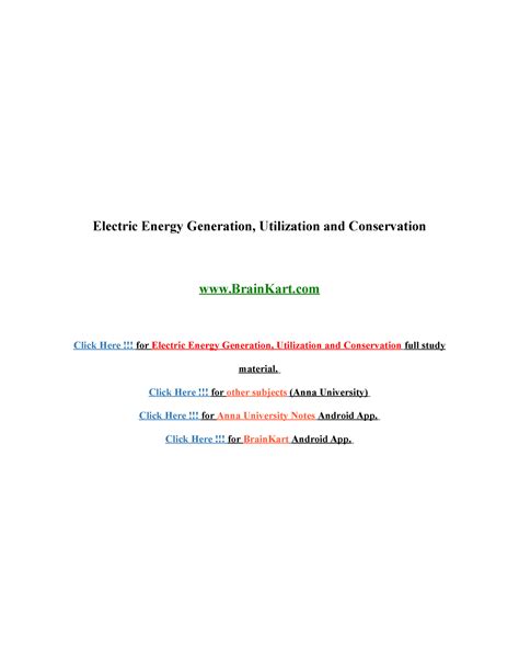 Read Ee6801 Electric Energy Generation Utilization And 