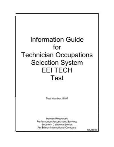 Read Online Eei Tech Test 5107 