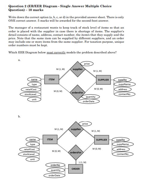 Full Download Eer Diagram Questions With Solutions 