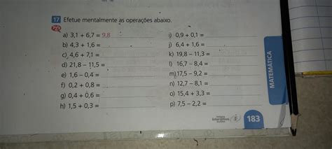 Efetue As Operações