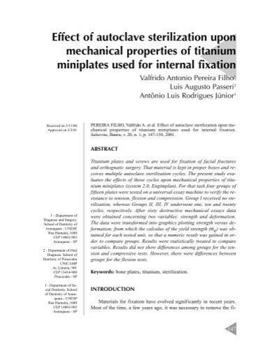 Full Download Effect Of Sterilization On The Mechanical Properties Of 