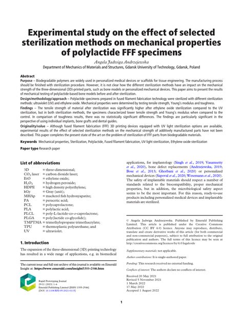 Full Download Effect Of Sterilization On The Mechanical Properties Of 
