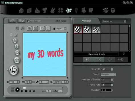 effect3d animation software create 3d graphic 3d images