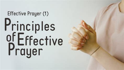 Effective Prayer