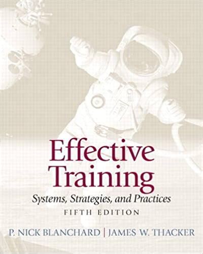 Full Download Effective Training Blanchard Thacker 5Thed 