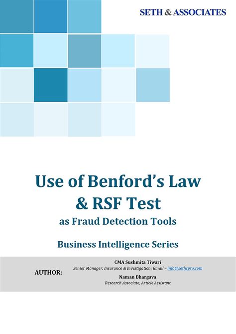 Read Online Effective Use Of Benfords Law Agacgfm 
