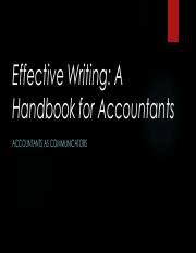 Read Effective Writing A Handbook For Accountants Solutions Pdf 