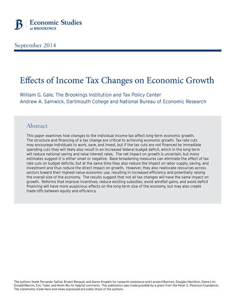 Download Effects Of Income Tax Changes On Economic Growth 
