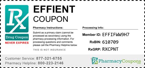 Effient Coupon 2018 Get 12 Months Manufacturer Offer