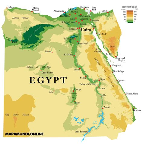 Egipto En El Mapa