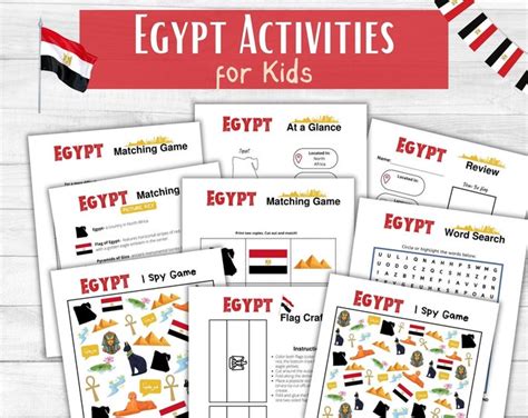 egypt game activities