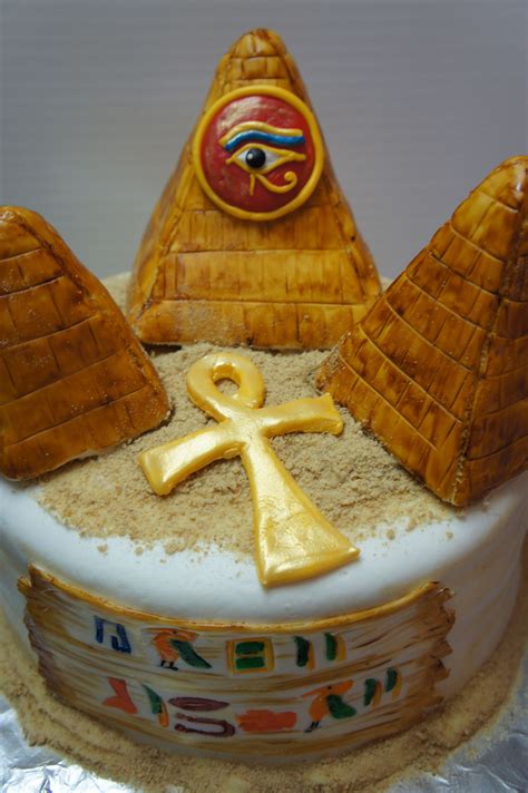 Egyptian Themed Birthday Cake