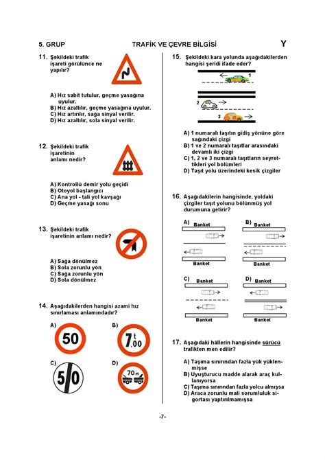 ehliyet sınav soruları çöz 2011