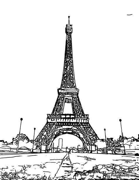 Eiffel Tower Coloring Pages Coloringlib Eifel Tower Coloring Page - Eifel Tower Coloring Page