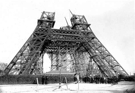 Eiffel Tower In Construction