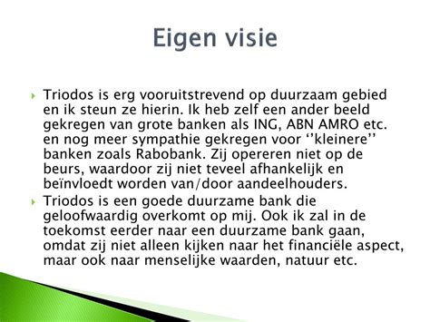 eigen visie
